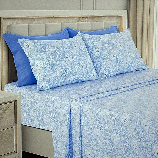 Décor Paisley King Sheet Set – 6 Piece Ultra-Soft Microfiber Bed Sheets