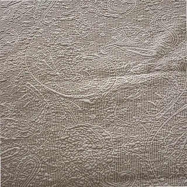 Lands End Home Matelasse Coverlet 100% Cotton Paisley Portugal King