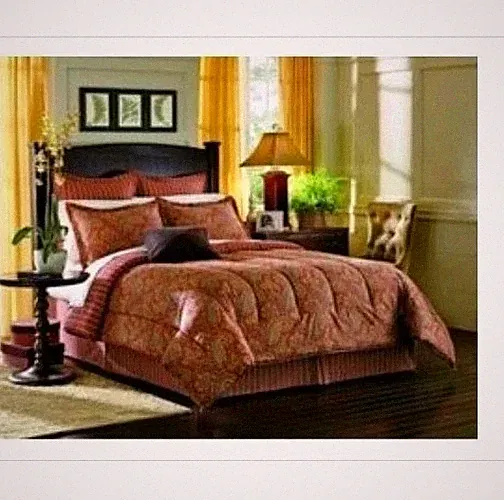 Lauren Ralph Lauren Edmonton Paisley King Comforter & 2 Pillow Cases Reversible