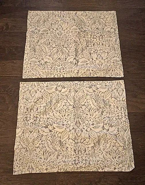 Lauren Ralph Lauren Gray White Floral Paisley Standard Cotton Pillow Shams