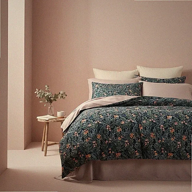NEW Anthropologie Blue Paisley Boho Queen Bedding Duvet Floral Sham Case Set