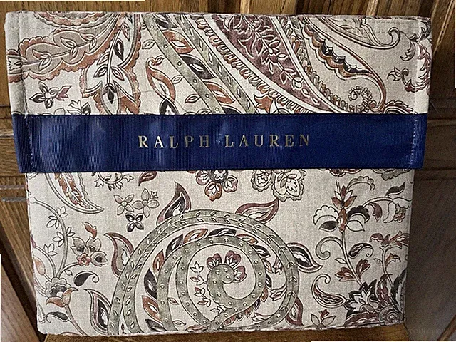 RALPH LAUREN - ANDERSON PAISLEY QUEEN DUVET COVER - NEW