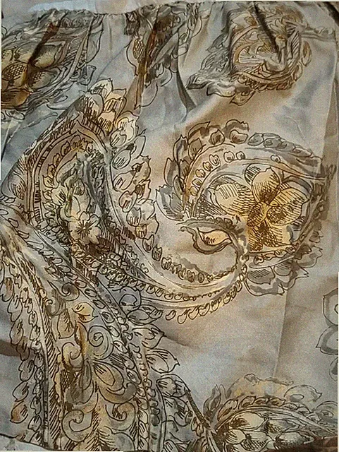 Ralph Lauren CHAPS*Cold Spring*Paisley Bed Skirt 15" Drop-King SATEEN