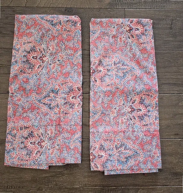 Ralph Lauren Meredith Paisley Red Blue Standard 100% Cotton Pillowcases