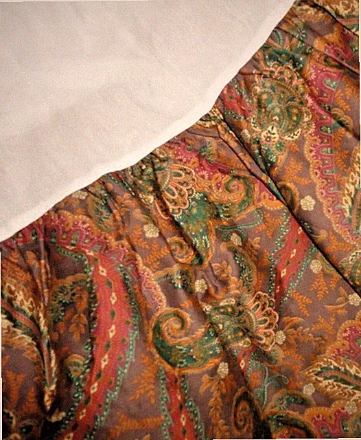 RALPH LAUREN RUE DES ARTISTES PAISLEY KING BED SKIRT SPLIT CORNERS New