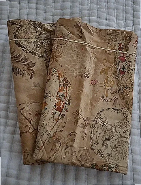 Ralph Lauren Verdonnet Paisley - 2 King Shams - Pair - 100% Cotton - VGUC
