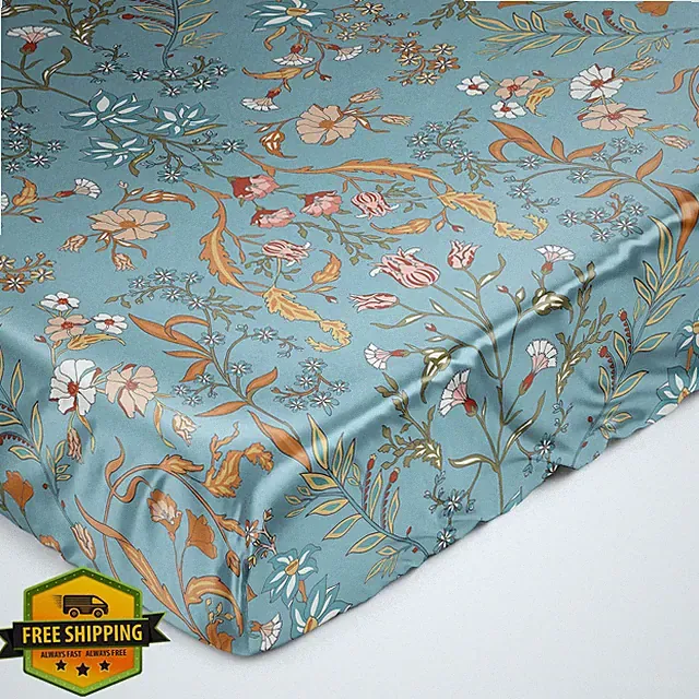 Sweet Jojo Designs Crib Sheet Turquoise Floral