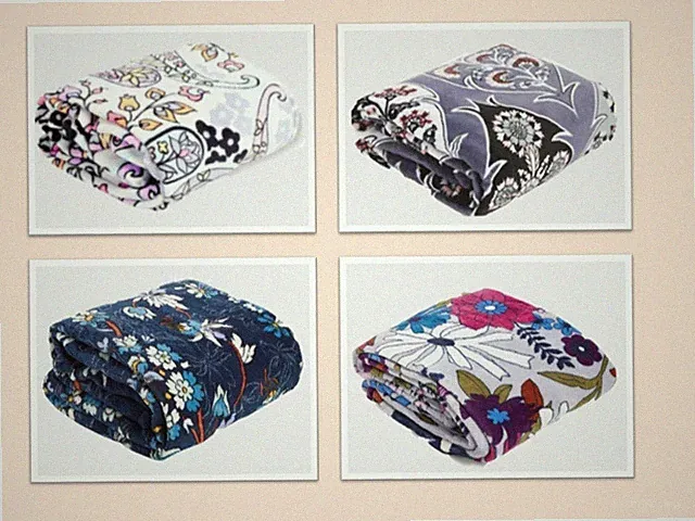 Vera Bradley Blanket Cozy Throw 50" x 80" Micro Fleece Warm & Colorful NWT